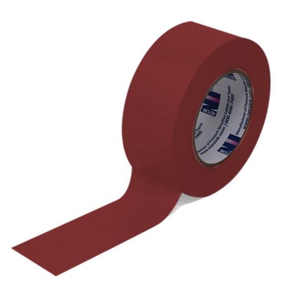 2" wide x 60yd Dark Red Labeling Tape